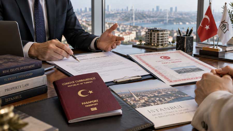 Reviewing a Turkish property purchase contract and citizenship investment documents